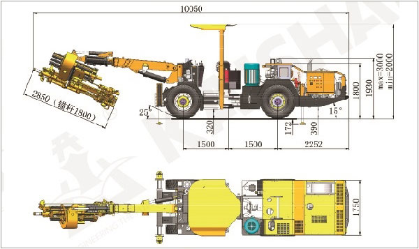 KM311全液壓錨桿鉆車